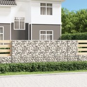 vidaXL Συρματοκιβώτιο Τοίχος 300x50x100 εκ. Γαλβαν.Χάλυβας + Καλύμματα