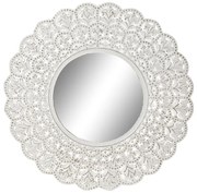 Τοίχο καθρέφτη Home ESPRIT Λευκό Ινδός Μαρινάτος 89 x 2 x 89 cm