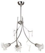 Φωτιστικό οροφής ''SABI'' chrome-νίκελ 3φωτο Ε14 100-03512