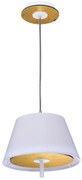 Φωτιστικό Οροφής Μονόφωτο Aca ZM16281PG White/Brass