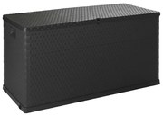 vidaXL Μπαούλο Αποθήκευσης Κήπου Ανθρακί 120x56x63 εκ. Πολυπροπυλένιο