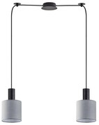 Φωτιστικό Οροφής Adept Tube 77-8515 70x15x300cm 2xE27 60W Black-Grey Homelighting