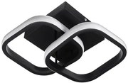 POWERTECH LED φωτιστικό οροφής HLL-0079, 20W, 4000K, 24x20cm, μαύρο