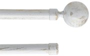 Κουρτινόξυλο Φ19mm Διπλό Επεκτεινόμενο 210-380cm Με Άκρα L-N Paloma White/Gold 7202101