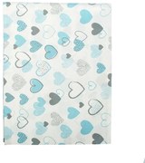 Μαξιλαροθήκη Παιδική Hearts 08 Blue DimCol 50Χ70 50x70cm 100% Cotton