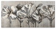 Πίνακας σε καμβά "White Flowers" Megapap ψηφιακής εκτύπωσης 120x60x3εκ.-GP033-0031