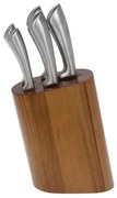 Μαχαίρια Με Βάση (Σετ 6Τμχ) 01.00.633 Inox Cryspo Trio Stainless Steel