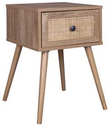 Liberta AMMOS ΚΟΜΟΔΙΝΟ 1ΣΥΡΤΑΡΙ ΦΥΣΙΚΟ ΜΕ RATTAN 40x35xH61cm 40x35xH61cm 09-1452