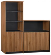 Βιβλιοθήκη Γραφείου Supreme C11371 Επαγγελματική Σετ 2 τεμ με Ντουλάπι 240x40x200 εκ. 200x40x200 εκ.