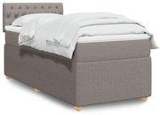 ΚΡΕΒΑΤΙ BOXSPRING ΜΕ ΣΤΡΩΜΑ TAUPE 100 X 200 ΕΚ. ΥΦΑΣΜΑΤΙΝΟ 3289678