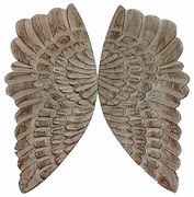 Διακόσμηση τοίχων DKD Home Decor MDF Φτερά (60 x 4 x 90 cm)