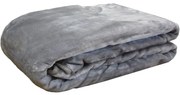 Κουβέρτα Βελουτέ 3 Grey Anna Riska Ημίδιπλο 160x220cm Πολυέστερ