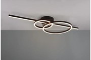 Πλαφονιέρα Φωτιστικό Οροφής LED 54W Μαύρο Dimmer 2700-6000Κ Montilla 643010332 Trio Lighting-643010332-Μαύρο 643010332