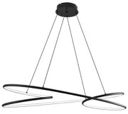 Κρεμαστό Φωτιστικό Μαύρο 100xH42cm LED 72w 7300lm 3CCT Inlight 6106-Black