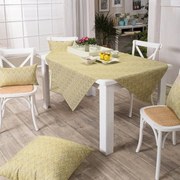 Τραπεζομάντηλο Rota 08 Lime Teoran 135X135cm Acrylic,Cotton,Polyester