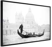 Αφίσα - Symbols of Venice - 60x40 - Μαύρο - Χωρίς πασπαρτού