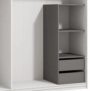 Σετ Ράφια FUP 2F Γκρί Γραφίτης 46,5x45,5x116,5 εκ. 46.5x45.5x116.5 εκ.