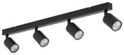 Πλαφονιέρα Φωτιστικό Οροφής 4xGU10 10W IP20 Top TK Lighting-6177-Μαύρο 6177