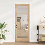 vidaXL Εσωτερική Πόρτα με Γυαλί "ORKDAL" 78x211x4 cm Στερεό Ξύλο Πεύκο