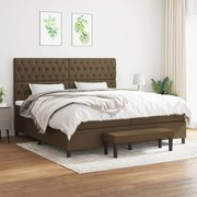 ΚΡΕΒΑΤΙ BOXSPRING ΜΕ ΣΤΡΩΜΑ ΣΚΟΥΡΟ ΚΑΦΕ 200X200 ΕΚ. ΥΦΑΣΜΑΤΙΝΟ 3136864