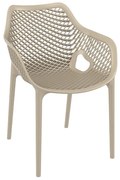 Siesta   Air/P* Armchair Cappuccino PL  metax-01-00-0537 διάστ.60.0000 x 57.0000 x 81.0000