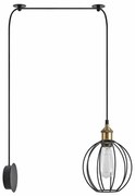 Φωτιστικό Τοίχου Magnum 77-8887 50x20x300cm 1xE27 60W Black-Bronze Homelighting