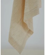 Μονόχρωμη Πετσέτα Φαγητού με Αζούρ Sintra 53x53cm Μπεζ