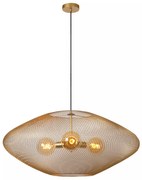 Φωτιστικό Κρεμαστό Lucide 21423-88-02 MESH Χρυσό Χρώμα (Gold Coloured)|Μαύρο Ματ (Black Mat)