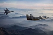 Φωτογραφία Mig-29 Fighter Jets in Flight above, guvendemir