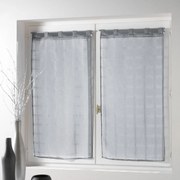 Σετ Κουρτίνες Παραθύρου (60x120) Με Τιράντες L-C Candide Gris 1622963