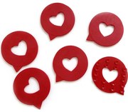 Αντιολισθητικά Πατάκια Μπάνιου (Σετ 6τμχ) Octopus Καρδιά 00523