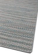 Ψάθινο χαλί Breeze 187/13 Γκρι Μπέζ Πετρόλ Ρίγες  - Colore Colori 1,30x1,90