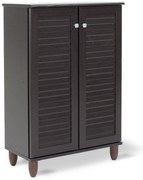 Παπουτσοθήκη-ντουλάπι SANTO pakoworld 10 ζεύγων χρώμα wenge 60x34,5x91,5εκ