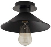 Φωτιστικό Οροφής - Πλαφονιέρα Berceste 525NOR1301 Φ24x12cm 1xE27 40W Black Opviq