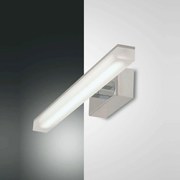 Φωτιστικό Τοίχου - Απλίκα Led Saura 3362-26-138 Chrome Fabas Luce Μέταλλο