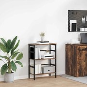 vidaXL Ράφι Βιβλίων Καπνιστό Δρύς 60 x 29,5 x 81 εκ Επεξεργασμένο ξύλο