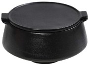 Βάζο Γενικής Χρήσης Mianmar GMT201 10,5x9x5,5cm Black Espiel Clay