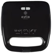 Τοστιέρα BlackPlus Για 2 Τοστ Μαύρο 750W Estia 06-10027