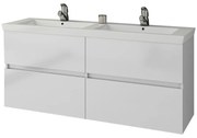 Πάγκος μπάνιου με Νιπτήρα Luxus 120 Λευκό