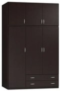 ΝΤΟΥΛΑΠΑ  NSBIOMEL  3Φ Ντουλάπα ''Κλασσική'' 150x240x60cm χρωμα wenge 25-107