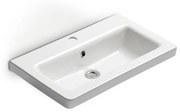 Bianco Ceramica Urban 35060 Λευκός Πορσελάνινος Νιπτήρας Μπάνιου Κρεμαστός ή Ένθετος ή Επικαθήμενος Επίπλου 60x35cm