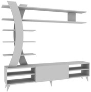 Σύνθεση Τηλεόρασης Duru 875ZNA3038 180x29,5x162cm White