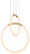Φωτιστικό Οροφής Δίφωτο LED Aca Venus ZM31LEDP40BR Brass