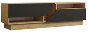Έπιπλο τηλεόρασης Cogo σε oak- ανθρακί απόχρωση 160x40x45εκ Υλικό: MELAMINE COATED PARTICLE BOARD  18mm. 120-000544