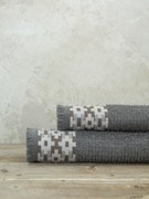 Σετ Πετσέτες (50x90 + 70x140) Jentaya - Dark Gray 5206482113299