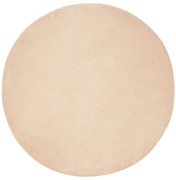 vidaXL Χαλιά Ψεύτικου Κουνελιού Olite Μπεζ Ø 120 εκ. Πολυεστέρας