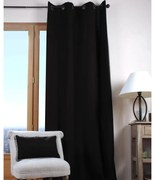 Κουρτίνα (135x240) Με Τρουκς S-F Duo Noir R61490026