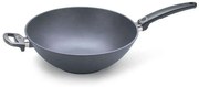 Τηγάνι - Wok Αντικολλητικό Titanium Nowo 1132-1IL 32cm Black Woll 32cm Aluminium