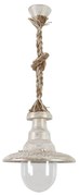 Φωτιστικό Οροφής Κflp-100K 31-1102 Mix-Rope White-Bronze Heronia Rope, Plastic