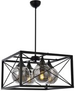 Φωτιστικό Οροφής 683AVN1413 45x45x80cm 4xE27 40W Black Opviq